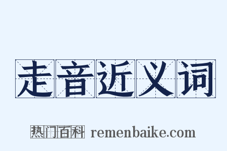走音近义词是什么意思的图片